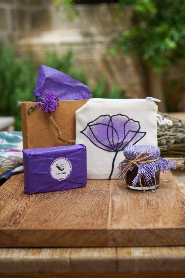 Lavantalı Mini Bakım Seti + Mini Cüzdan