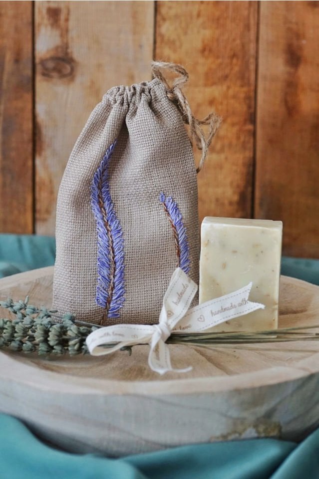 Kese İçerisinde Lavantalı Sabun, 70 gr.